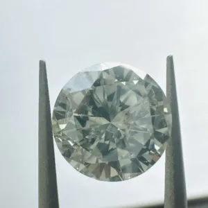 3.03 Carat Round Fancy Gray I1 Natural Diamond