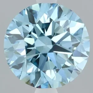 2.06 Carat Round Fancy Vivid Blue VVS2 Lab Diamond