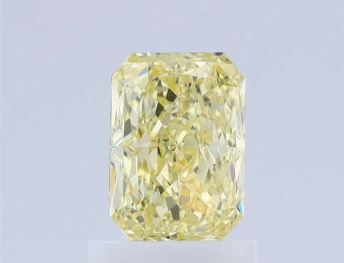 1.05 Carat Radiant Fancy Yellow VS2 Natural Diamond 1 1.05 Carat Radiant Fancy Yellow VS2 Natural Diamond