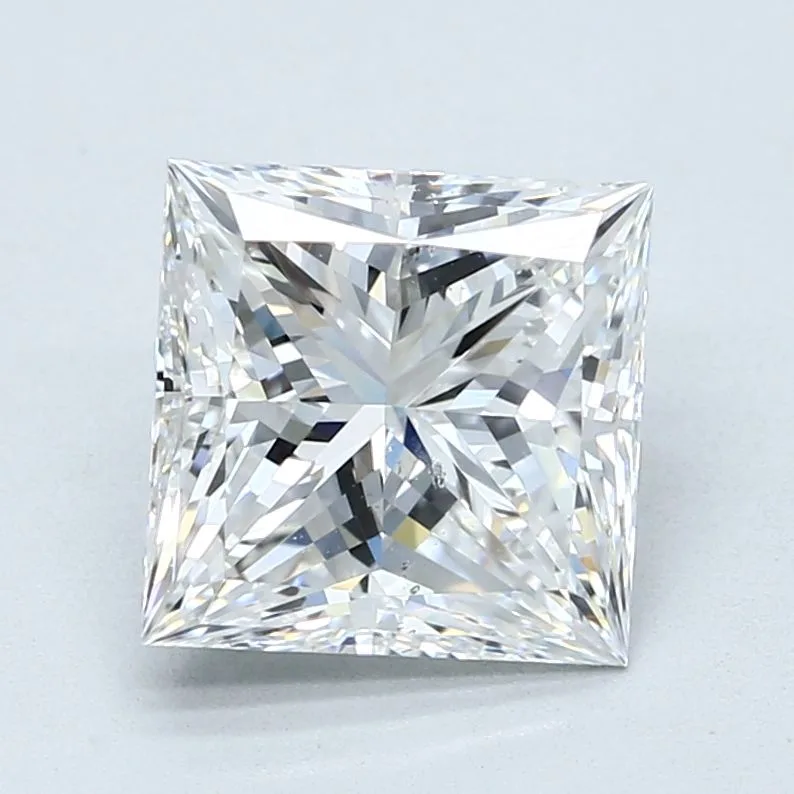 3.52 Carat F SI1 PRINCESS Diamond