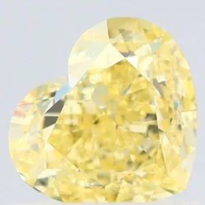 1.02 Carat Heart Fancy Yellow VS2 Natural Diamond