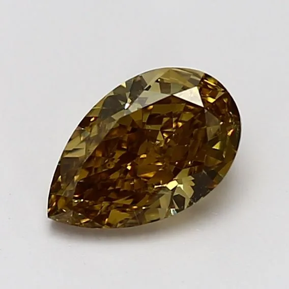 1.15 Carat Pear Fancy Deep Yellow SI2 Natural Diamond