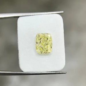 3.01 Carat Fancy Light Yellow VS2 CUSHION MODIFIED Diamond