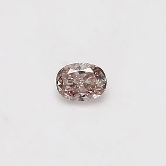 0.11 Carat Oval Fancy Pink Natural Diamond