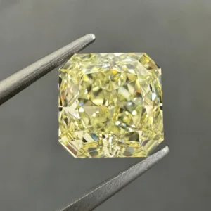 2.66 Carat Square Fancy Light Yellow VS1 Natural Diamond