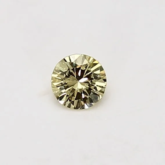 0.18 Carat Fancy Intense Yellow VS2 ROUND Diamond