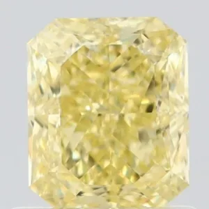 1.01 Carat Radiant Fancy Yellow VVS2 Natural Diamond