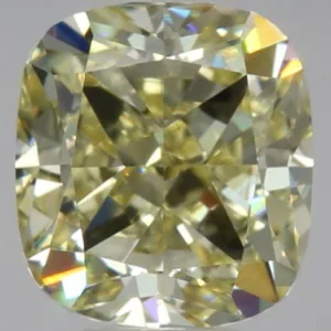 1.22 Carat Cushion Brilliant Fancy Yellow VVS2 Natural Diamond