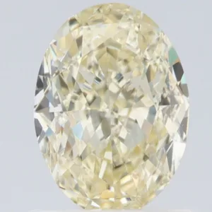 1.02 Carat Oval Fancy Light Yellow VS2 Natural Diamond