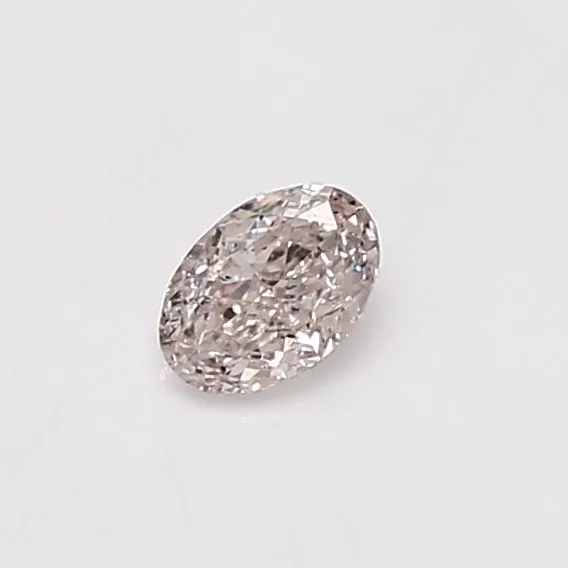 0.26 Carat Oval Fancy Light Pink I1 Natural Diamond