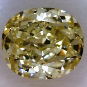 1 Carat Cushion Brilliant Fancy Light Yellow VS2 Natural Diamond