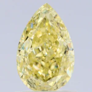 1.25 Carat Pear Fancy Yellow VS1 Natural Diamond
