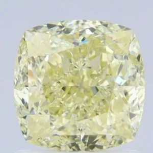 1.56 Carat Cushion Modified Fancy Light Yellow VS1 Natural Diamond