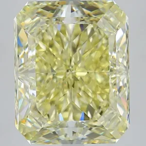 8.02 Carat Radiant Fancy Light Yellow VVS1 Natural Diamond