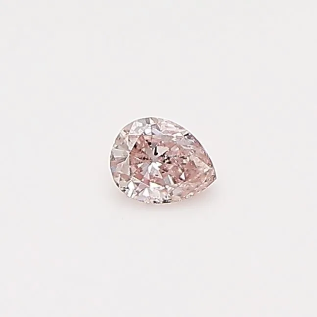 0.09 Carat Pear Fancy Pink Natural Diamond
