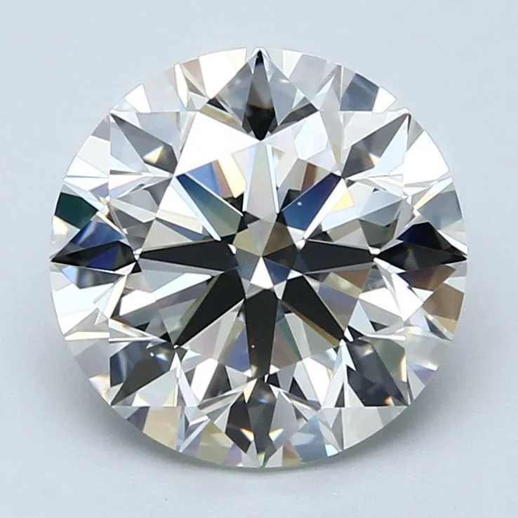 4.17 Carat Round H VS2 Natural Diamond