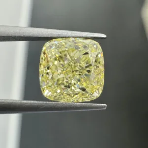 2.02 Carat Cushion Brilliant Fancy Yellow VS2 Natural Diamond