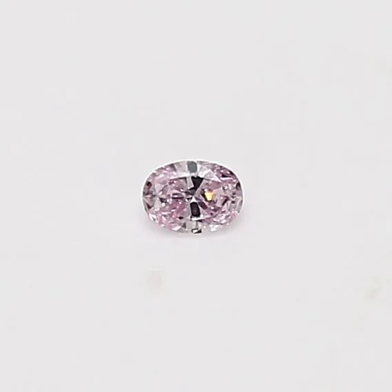 0.05 Carat Oval Fancy Purple Pink Natural Diamond