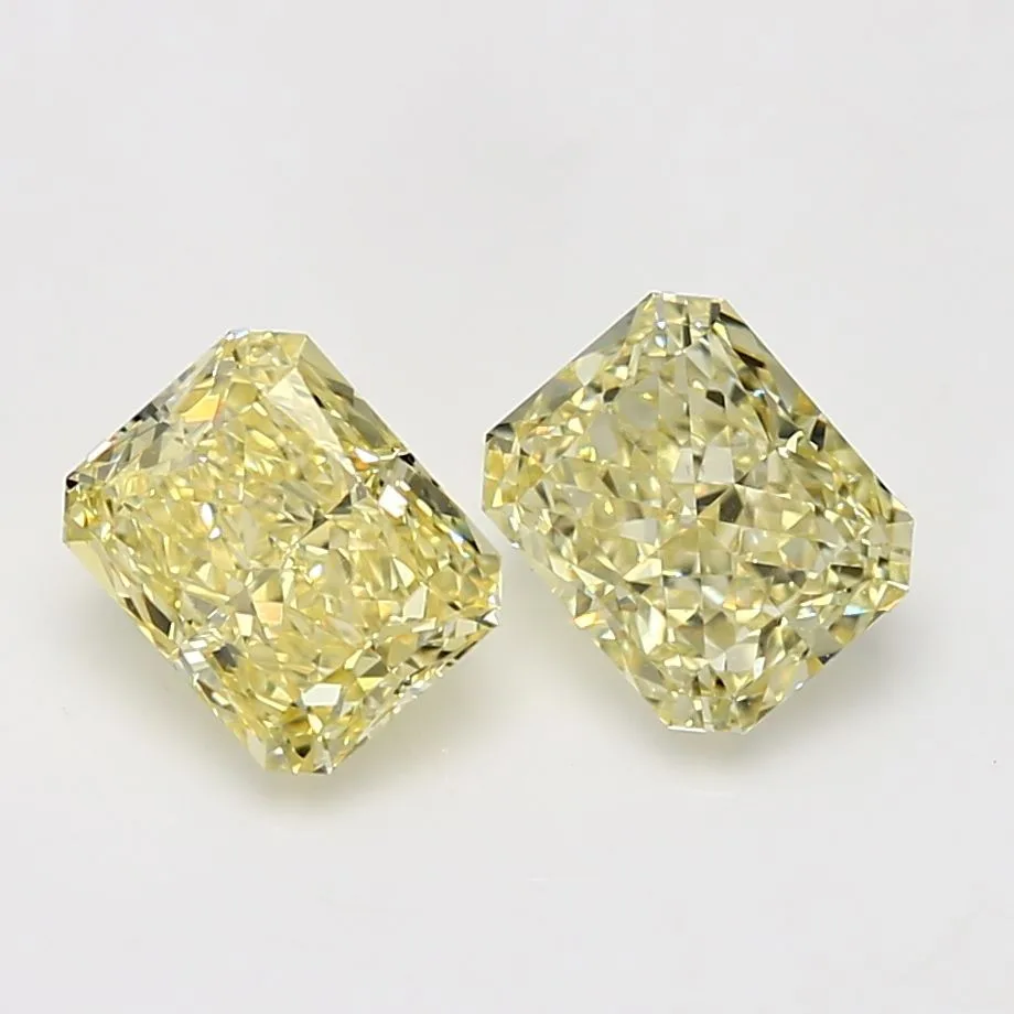 1.51 Carat Radiant Fancy Yellow VS2 Natural Diamond