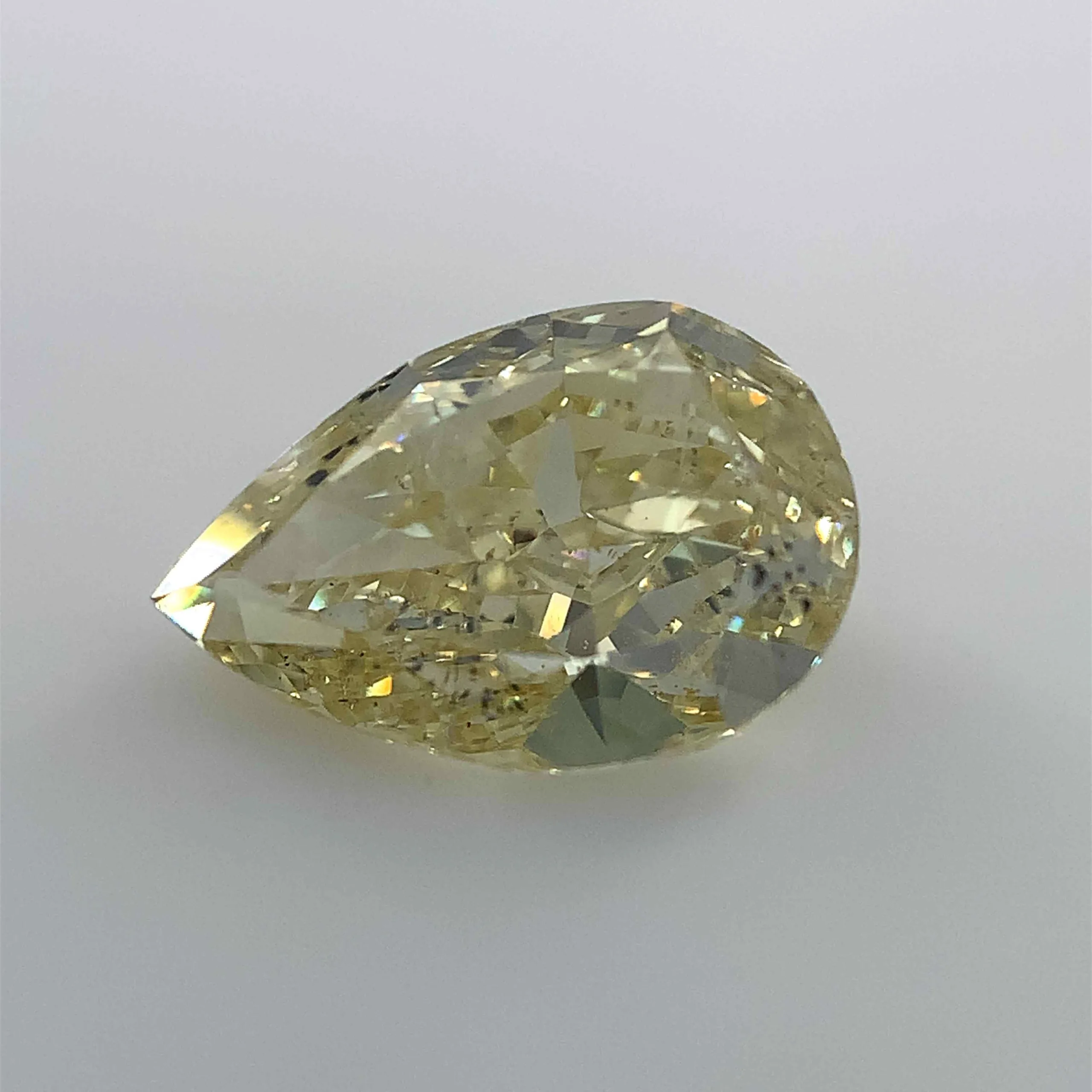1.8 Carat Pear Fancy Yellow SI2 Natural Diamond