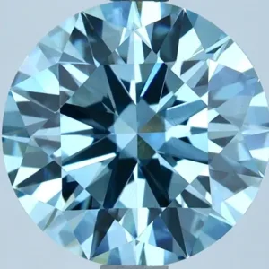 3 Carat Round Fancy Vivid Blue VVS2 Lab Diamond