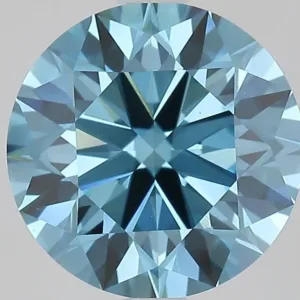 2.88 Carat Fancy Vivid Blue VS1 ROUND Lab Diamond