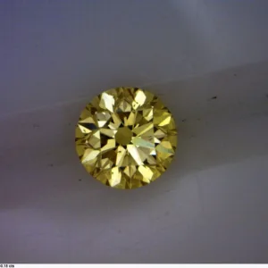 0.15 Carat Round Fancy Yellow Natural Diamond