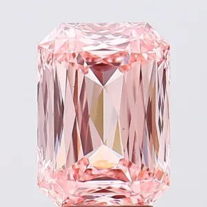 4.05 Carat Radiant Fancy Intense Pink VS1 Lab Diamond