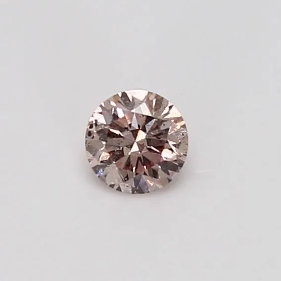 0.25 Carat Round Light Pink I1 Natural Diamond