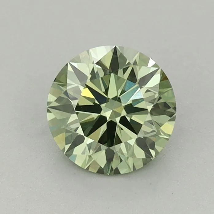 0.77 Carat Round Fancy Vivid Green VVS2 Lab Diamond 1 0.77 Carat Round Fancy Vivid Green VVS2 Lab Diamond