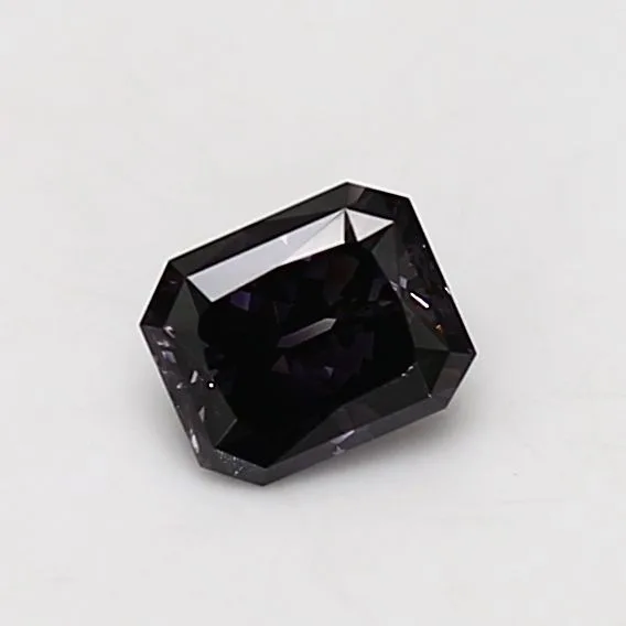 0.53 Carat Radiant Fancy Dark Gray VS1 Natural Diamond