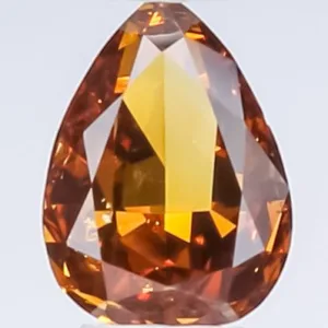 0.34 Carat Pear Fancy Deep Brown Natural Diamond