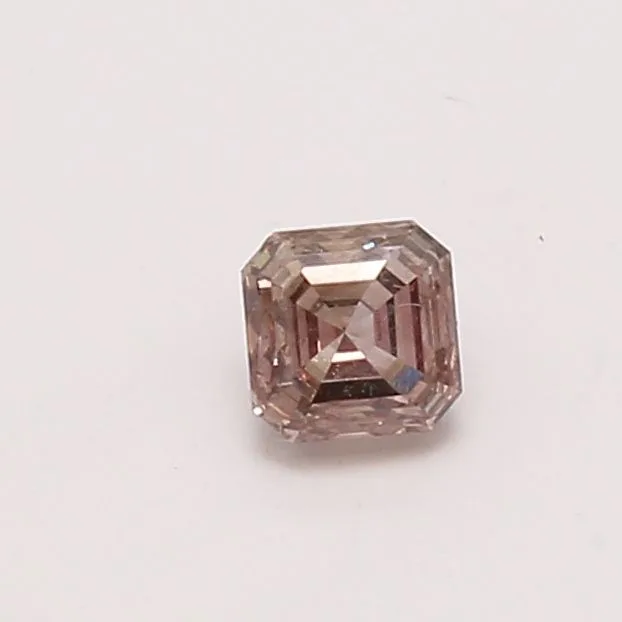 0.5 Carat Asscher Fancy Dark Brown VS2 Natural Diamond