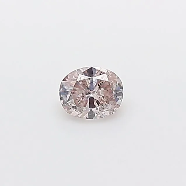 0.08 Carat Oval Fancy Pink Natural Diamond