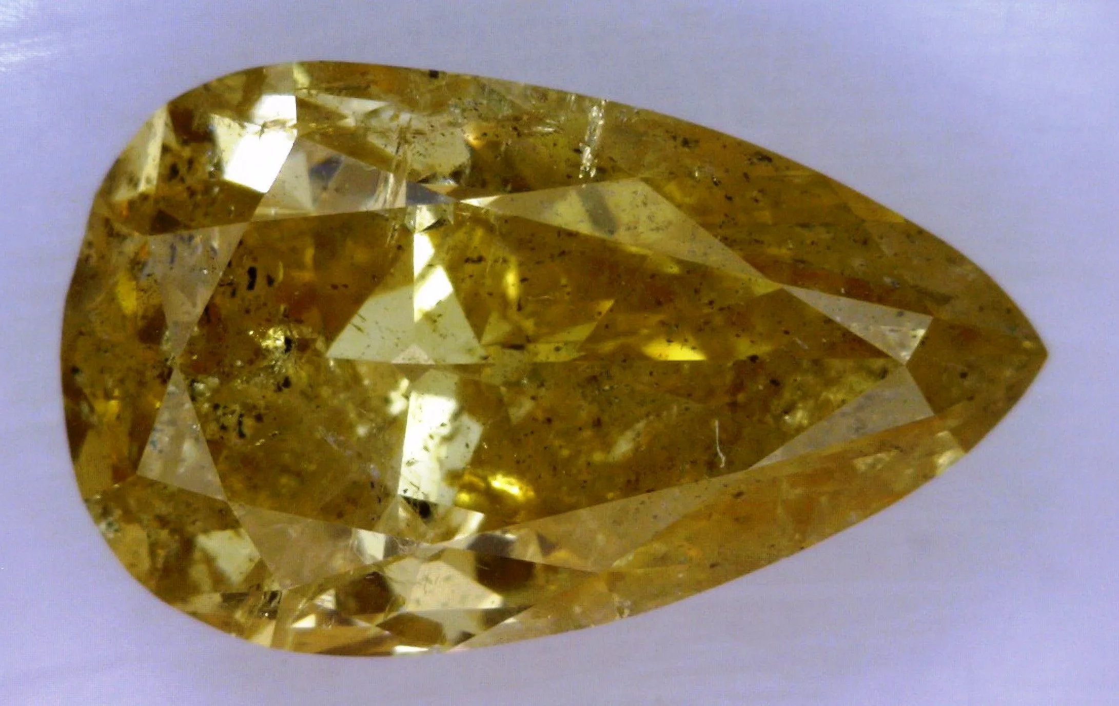 1.17 Carat Pear Fancy Yellow Natural Diamond 1 1.17 Carat Pear Fancy Yellow Natural Diamond