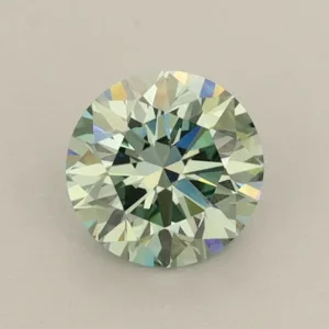 0.76 Carat Round Fancy Intense Green VS1 Lab Diamond