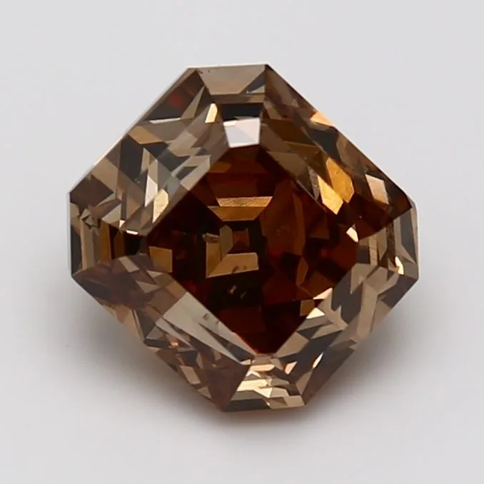 4.01 Carat Asscher Fancy Dark Brown SI1 Natural Diamond