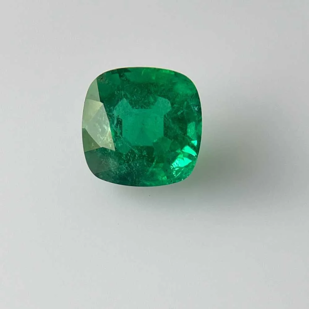 3.48 Carat   CUSHION EMERALD