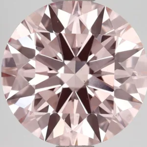 2.54 Carat Round Fancy Intense Pink VS2 Lab Diamond