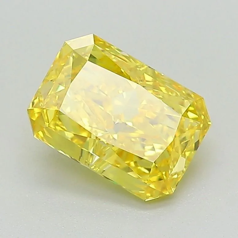 1.51 Carat Fancy Vivid Yellow VS1 RADIANT Lab Diamond