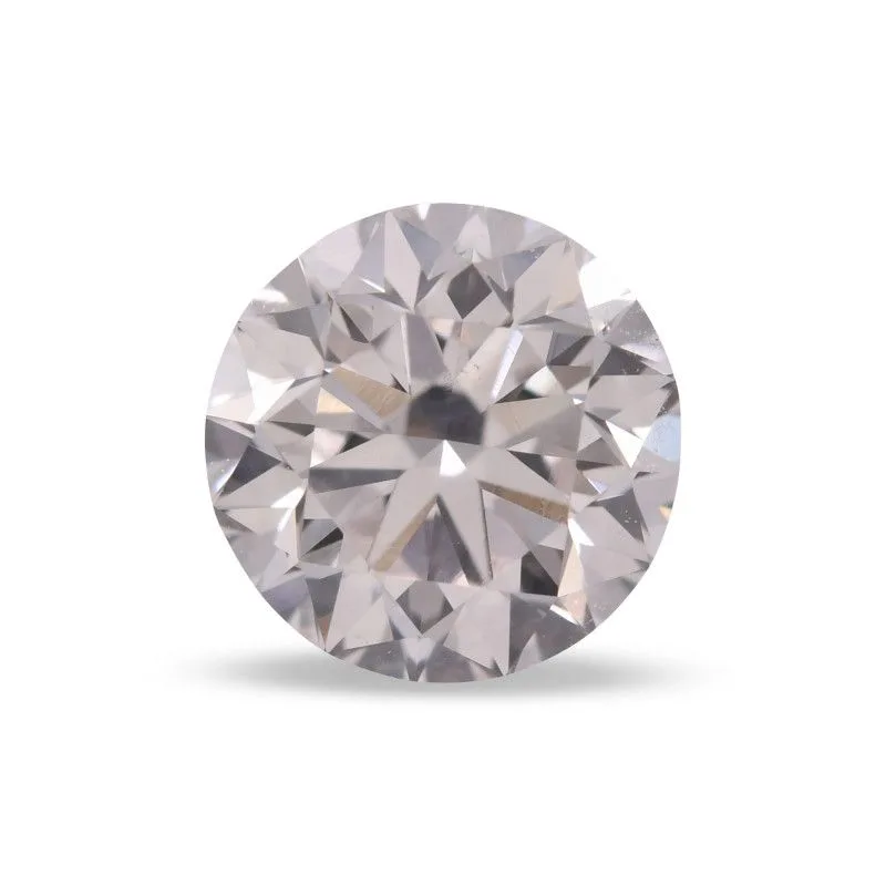 0.7 Carat Round Faint Brown SI1 Natural Diamond