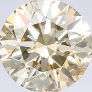 0.51 Carat Round Fancy Light Brown Natural Diamond