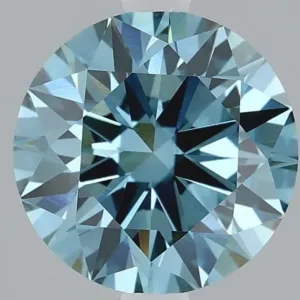 2.09 Carat Round Fancy Vivid Blue VVS2 Lab Diamond