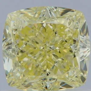1.17 Carat Cushion Brilliant Fancy Light Yellow IF Natural Diamond