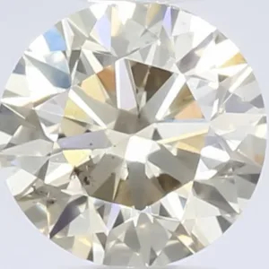 0.52 Carat Round Fancy Light Brown Natural Diamond