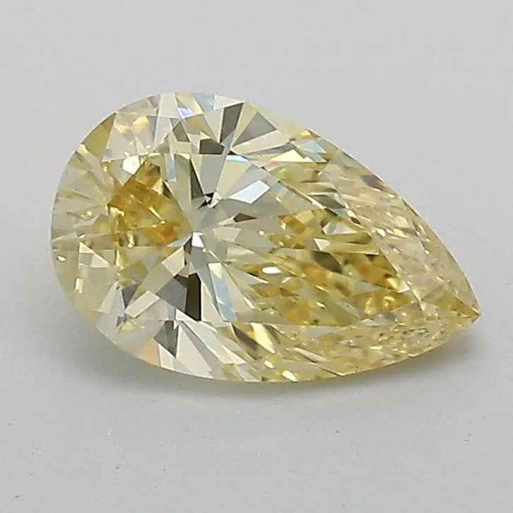 1.02 Carat Fancy Intense Yellow VS1 PEAR Lab Diamond
