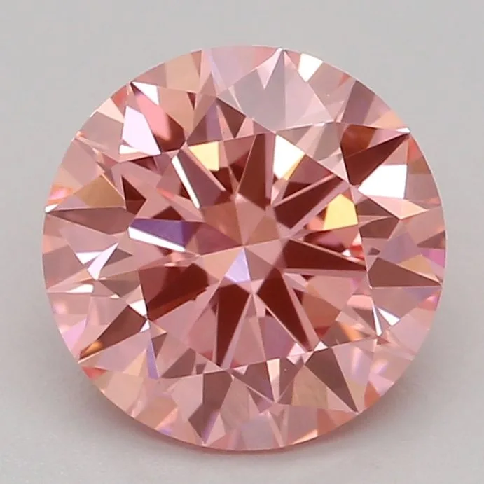 1.05 Carat Round Fancy Vivid Pink VS1 Lab Diamond