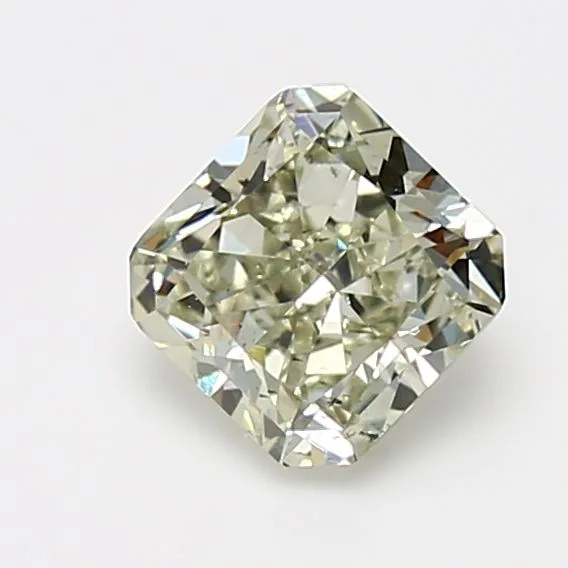 1.38 Carat Fancy Grayish Yellowish Green SI2 RADIANT Diamond