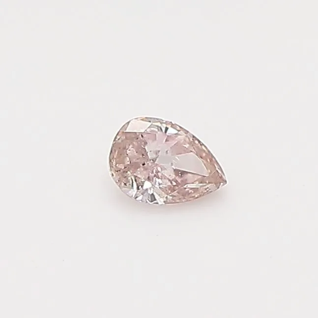 0.1 Carat Pear Fancy Pink Natural Diamond