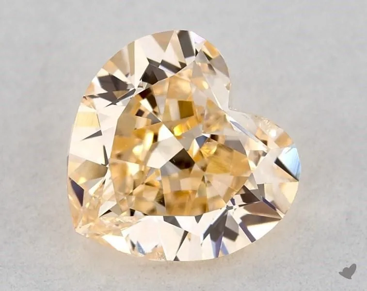 0.81 Carat Heart Fancy Orange SI2 Natural Diamond 1 0.81 Carat Heart Fancy Orange SI2 Natural Diamond
